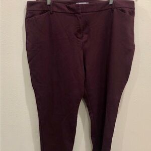 Liz Claiborne Deep Burgundy Trousers